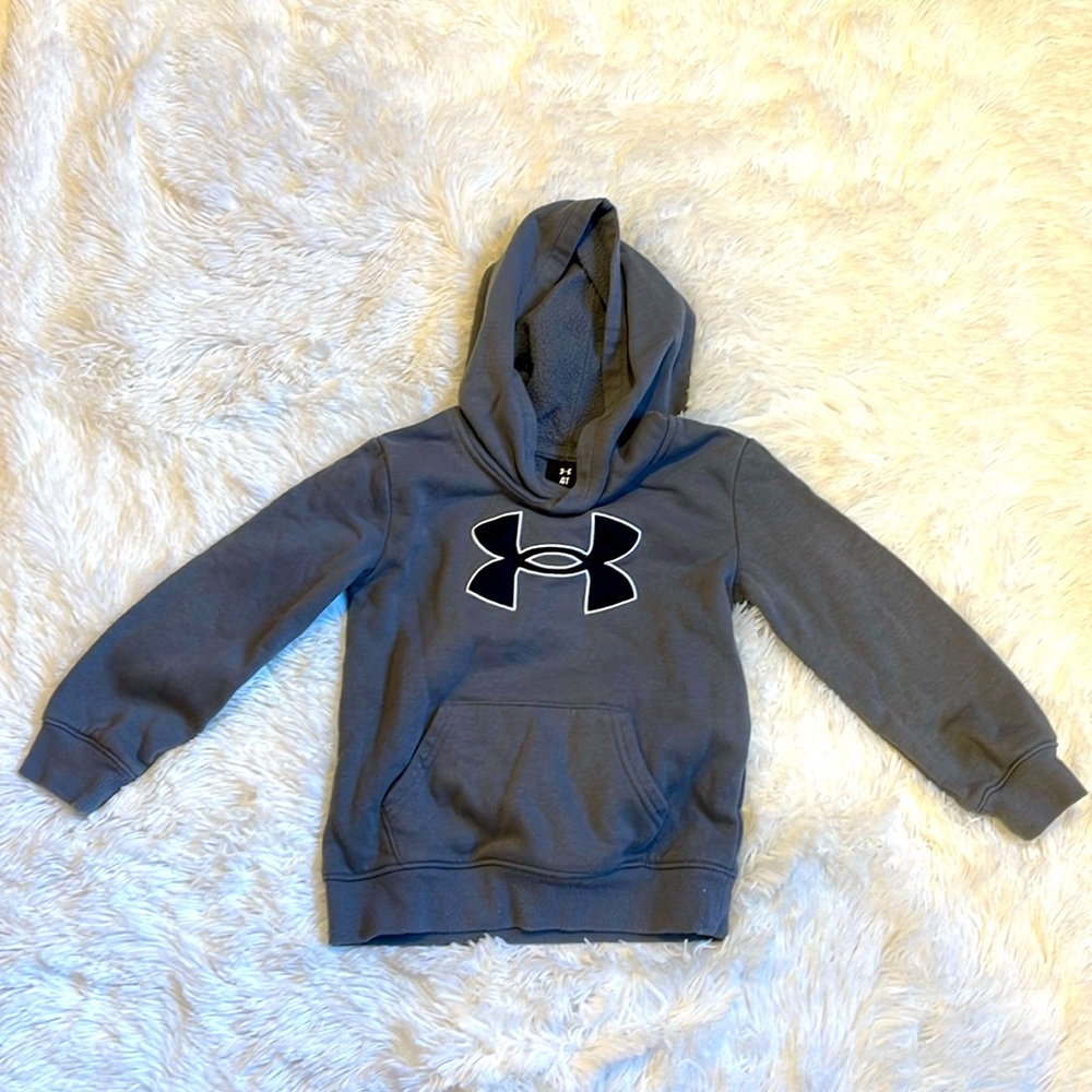 Gray under armour hoodie 4T